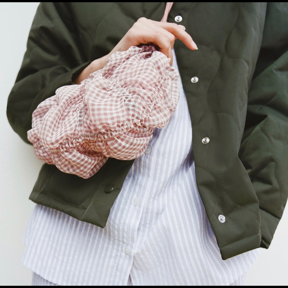 Zara Gingham Organza Bag
